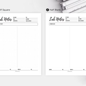 Printable Student Lab Notes Lab Notes Student Planner Printable ...