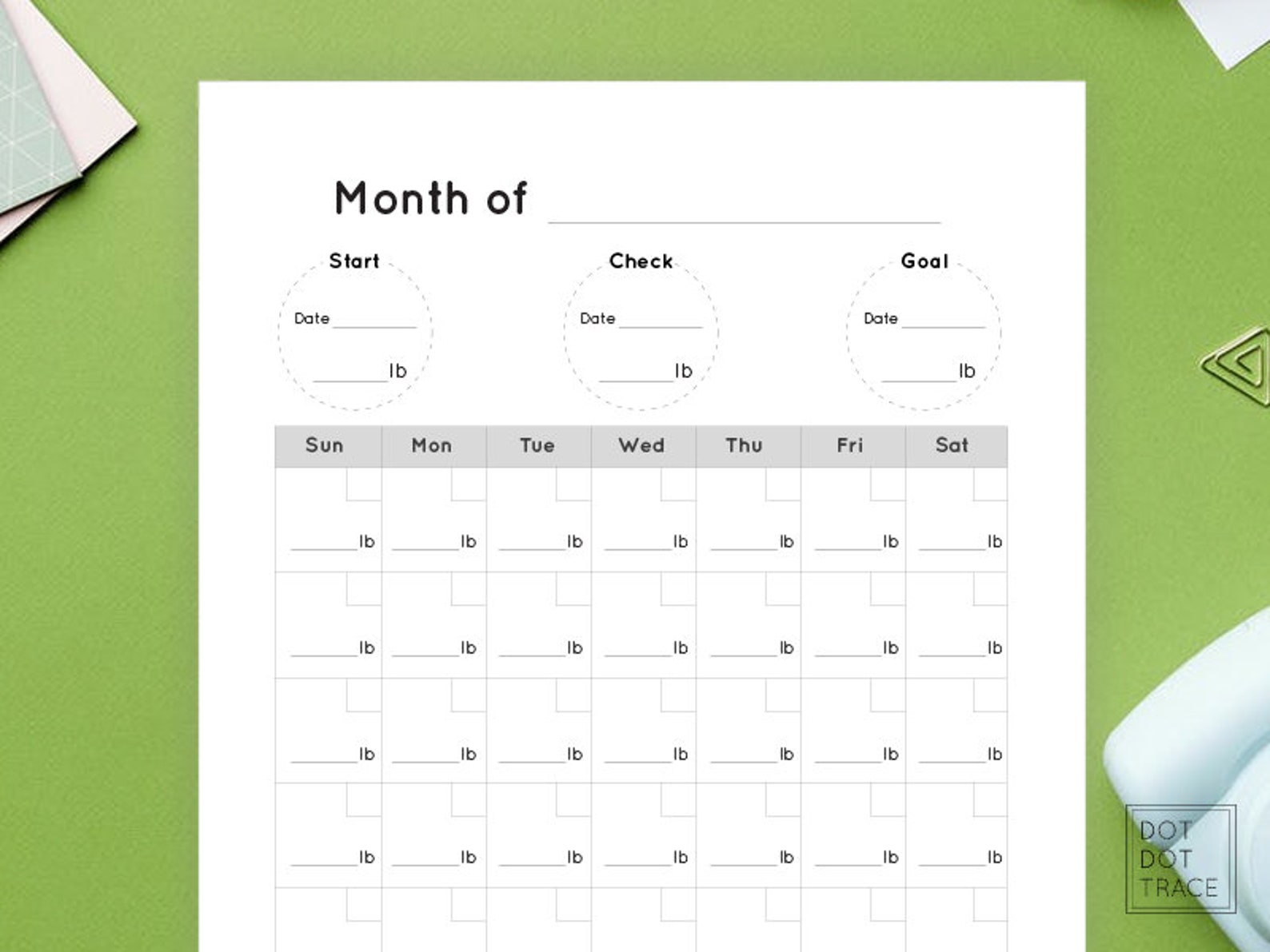 Printable 365 Weight Loss Calendar 365 Weight-loss Calendar - Etsy