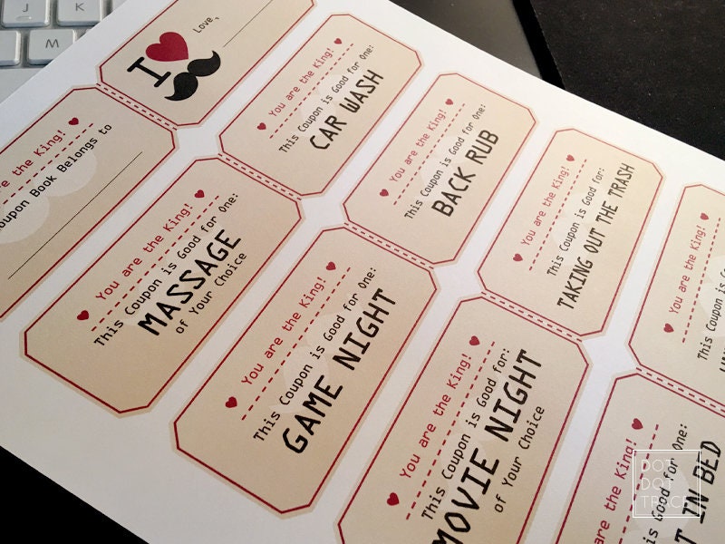 Printable Coupon Book for Mom &amp; Dad Coupon Book for Parents - Etsy