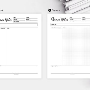 Printable Sermon Notes Template: Christian Planner (PDF Letter) image 8