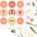 Printable Baptism Cupcake Toppers Christian Cupcake Toppers for Sunday ...