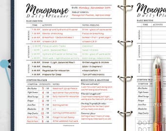 Menopause Daily Planner: Symptom Tracker & Support (PDF Download)