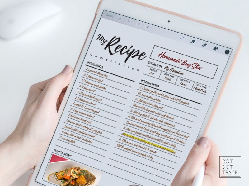 Printable My Recipe Compilation Printable Recipe Book My Recipe Book ...