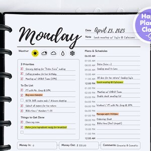 Utskrivbar 7-dagarsplanerare: Klassisk Happy Planner-storlek (7x9,25) (PDF)