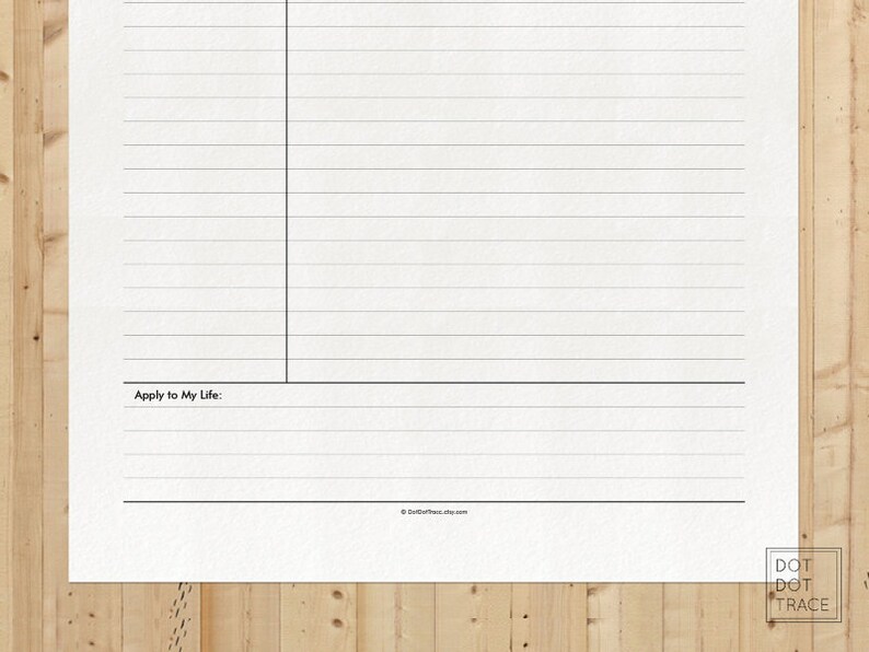 Printable Sermon Notes Template: Christian Planner (PDF Letter) image 6