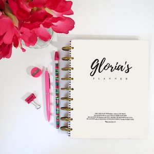 Printable Custom Planner Cover PDF Pages Customized Planner Cover Design Planner Cover Personalization Letter Binder Cover Custom Design
