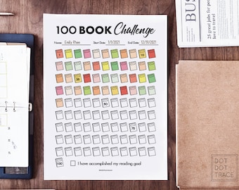100 Book Challenge Reading Tracker Reading Challenge for Kids GoodNotes 100 Book Challenge Reading Log 100 Books Challenge Template Download