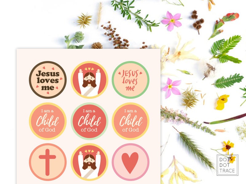 Printable Baptism Cupcake Toppers Christian Cupcake Toppers for Sunday ...