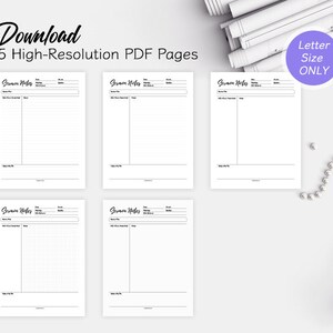 Printable Sermon Notes Template: Christian Planner (PDF Letter) image 10