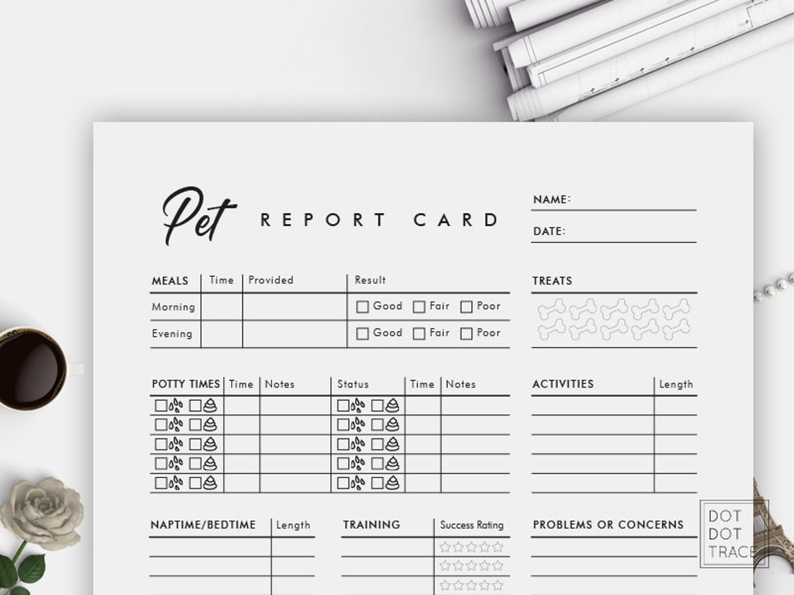 printable-daily-pet-report-card-pet-daily-log-daily-dog-report-etsy