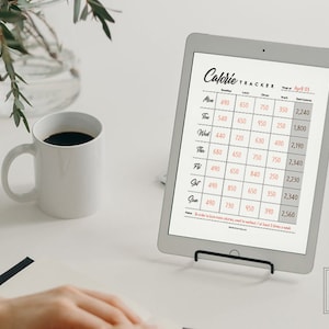 Printable Monday Start Calorie Tracker Daily Calorie Tracker Weekly Calorie Tracker Printable GoodNotes Calorie Tracker JPG Calorie Log