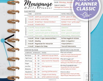 Menopause Daily Planner: Symptom Tracker, Happy Planner Classic (PDF)