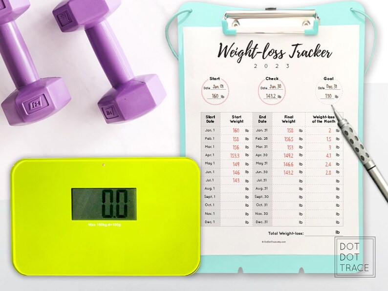 2023-monthly-weight-loss-tracker-weight-loss-planner-2023-diet-planner