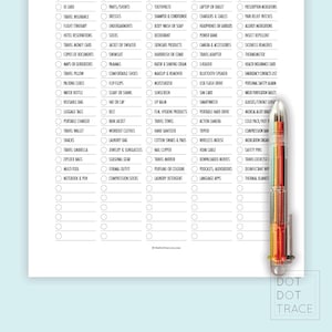 Travel Essential List.pdf Printable Travel Packing List: Essential Vacation Guide (PDF Download ...