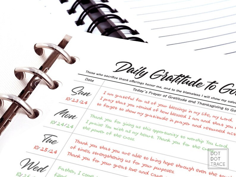 Printable Daily Gratitude to God the Classic Happy - Etsy