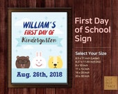 Custom First Day of School Sign First Day Printable School - Etsy