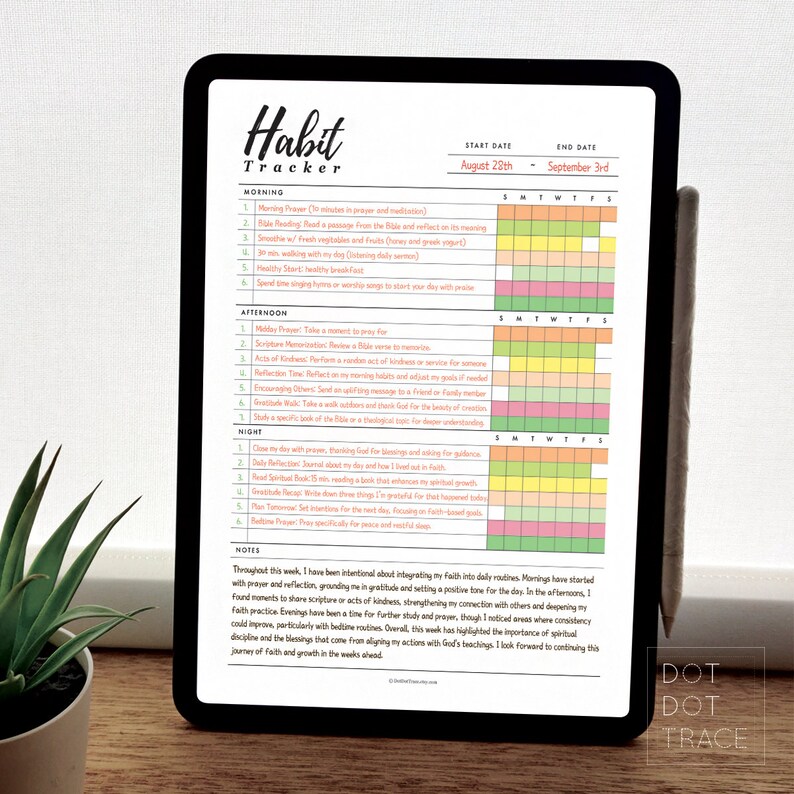 Happy Planner Classic Habit Tracker Printable (digital Download) - Etsy