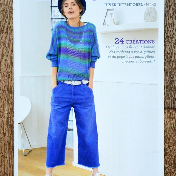 Magazine tricot Plassard 143 / Hiver intemporel, catalogue tricot, tricot femme, accessoires tricotés, accessoires hiver, patron tricot