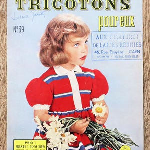 Let's Knit for Them Magazine 39, knitting magazine, crochet magazine, vintage knitting, children's knitting, vintage pattern, vintage sweater