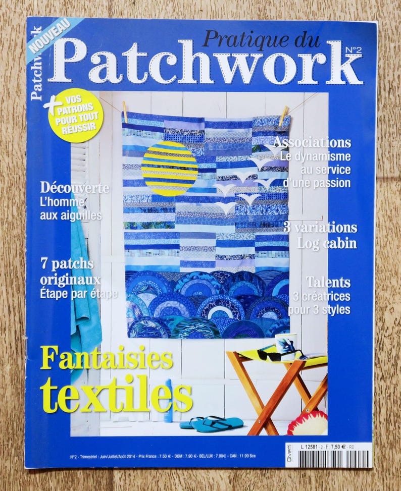 Praktisk lapptäcksmagasin 2, lapptäcksmagasin, lapptäcksmönster, lapptäcksfilt, lapptäcksduk bild 1