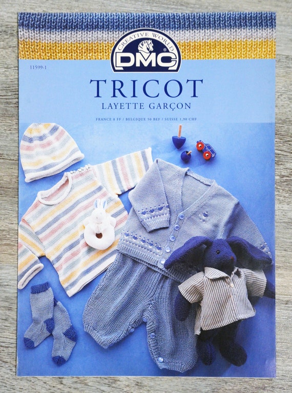 Fiche Tricot Dmc 1 Layette Garcon Explications Etsy Fiche Tricot Dmc 1 Layette Garcon Explications Etsy