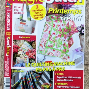 Magic patch magazine 109, patchwork magazine, patchwork patroon, naai patroon, naai magazine, patchwork plaid, patchwork quilt