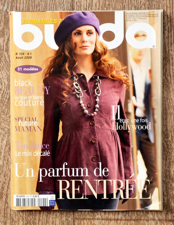 Magazine Burda of August 2008 104 Magazine Couture Pattern - Etsy