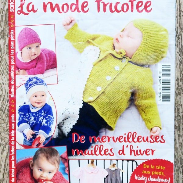 Magazine Sandra 19 / Spécial bébé, magazine tricot, catalogue tricot, explications tricot, revue tricot, layette bébé, tricot bébé
