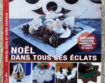 Magazine Ewa crochet 20 / Novembre 2008, magazine crochet, catalogue crochet, patron crochet, napperon au crochet, décoration de Noël