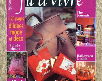 Magazine De fil en aiguille special issue fil à vivre 2, rivista di ricamo, griglie di ricamo, rivista di ricamo, rivista di punto croce