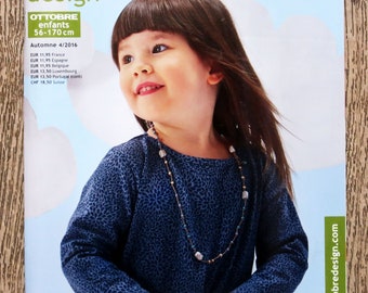 Magazine Ottobre design enfants hiver 4/2016, magazine couture, patron couture, patron enfant, patron bébé, vêtements enfants, robe enfant