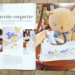 Magazine De fil en aiguille numéro spécial fil à vivre 1, magazine broderie, grilles broderie, revue broderie, magazine point de croix image 7