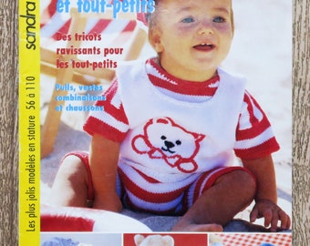 Magazine Sandra 1/1999 / Spécial bébé et tout-petits, magazine tricot, catalogue tricot, explications tricot, revue tricot, layette bébé