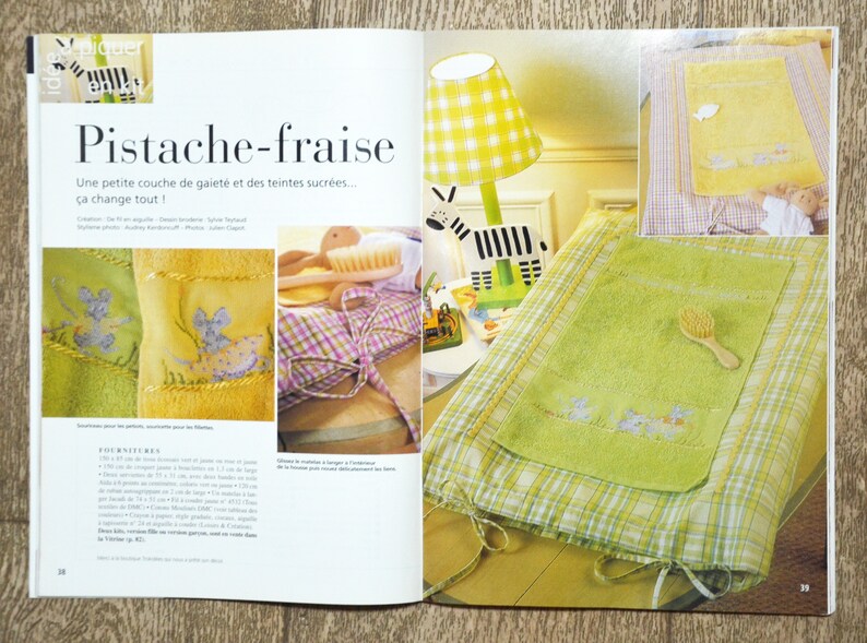 Magazine De fil en aiguille numéro spécial fil à vivre 1, magazine broderie, grilles broderie, revue broderie, magazine point de croix image 8