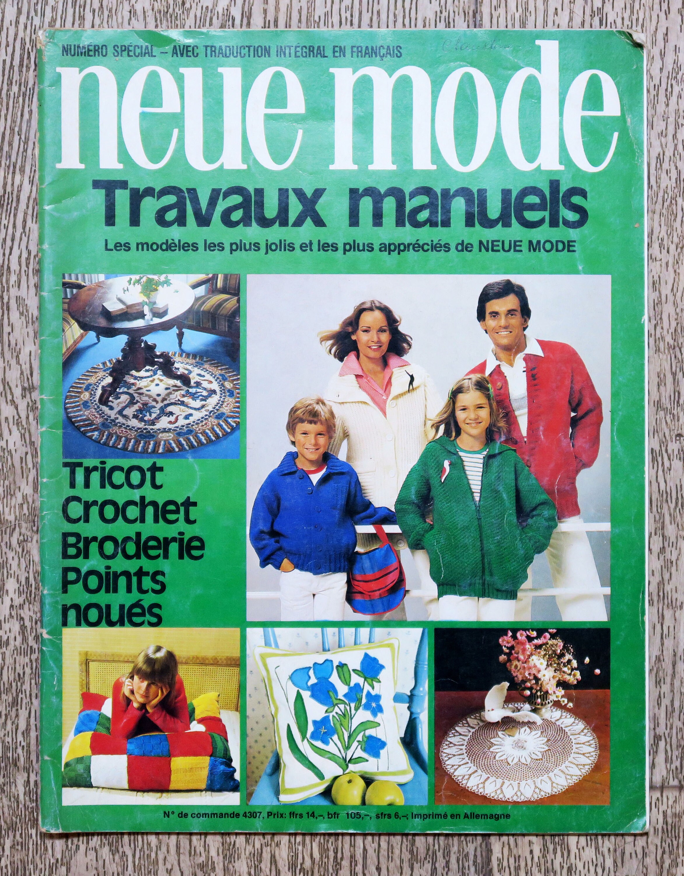 Lot Rare De 6 Patrons Poupée Modes Et Travaux - 1973 - Origine France