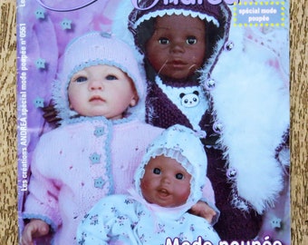 Magazin Les Créations d'Andréa 0561 besondere Puppenmode, Strickmagazin, Strickkatalog, Schnittmuster, Puppenmuster, Puppenpullover