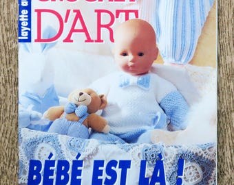 Stickmagasin, Art Crochet Selection Special Edition / Baby is Here, virkkatalog, virkmönster, virkad babysitter, virkad filt