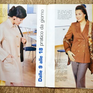 Magazine Modellina 41 / Fall-winter 1999-2000, magazine couture, pattern couture, magazine couture, pattern woman, pattern dress, pattern jacket image 8