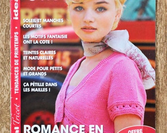 Magazine Idéal Tricot 49 / Romance en mailles, catalogue tricot, patron tricot, tricot femme, tricot été, pull femme, pull homme, châle