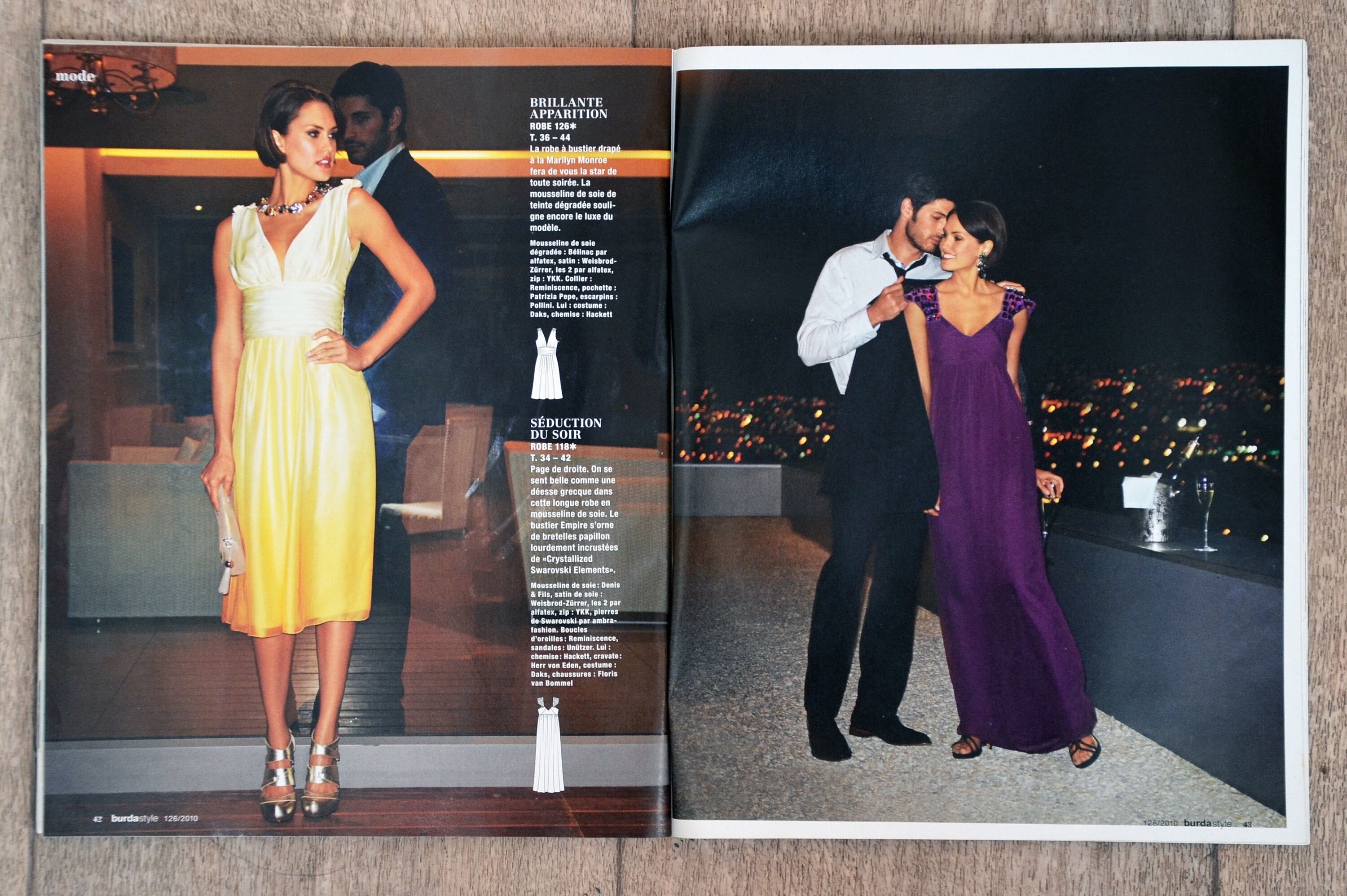 Magazine Burda Couture Facile – Numéro Spécial « Fièvre Disco » – Collection Printemps/Été 2010 – Occasion – Patrons De Couture