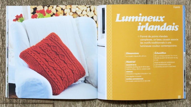 Book My Easy Knitting Creations 01 / 9 trendy cushions, knitting book, cushion knitting, knitted duffel, twisted cushion image 6