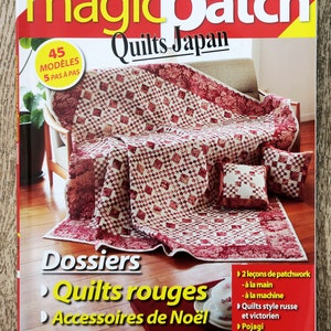 Magazine Magic patch / Quilts Japan 7, patchwork magazine, Christmas patch, patchwork plaid, patchwork pattern, patchwork cushion