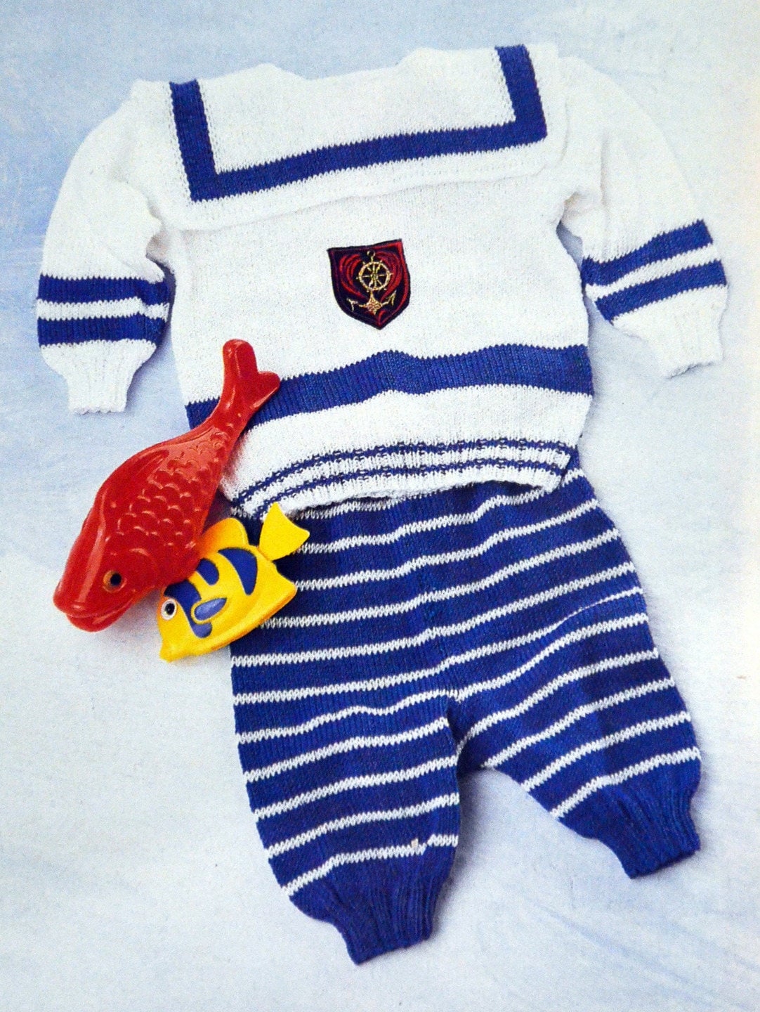 Tutoriel Ensemble Marin Au Tricot Pour Bebe Patron Tricot Etsy