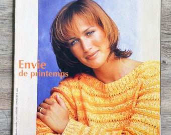 Magazine Phildar Créations 301 / Envie de printemps, catalogue Phildar, magazine tricot, catalogue tricot, tricot femme, tricot vintage