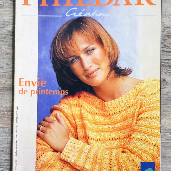 Magazine Phildar Créations 301 / Envie de printemps, catalogue Phildar, magazine tricot, catalogue tricot, tricot femme, tricot vintage