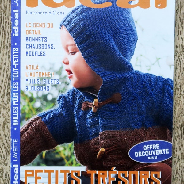 Magazine Idéal Layette 159, catalogue tricot, patron tricot, tricot bébé, layette en tricot, gilet bébé, blouson bébé, chaussons bébé