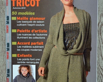 Magazine Fait main Tricot Hors série 20 / Automne 2010, patron tricot, explications tricot, tricot femme, tricot automne, pull femme