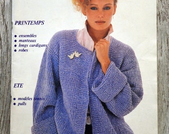 Magazin France Tricots 71 / Frühling-Sommer, Strickmagazin, Strickkatalog, Vintage-Stricken, Damenstricken, Vintage-Pullover