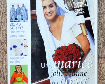 Magazine fait main de avril 2000, magazine couture, magazine tricot, patron couture, patron femme, robe de mariée, couture enfant, jean's