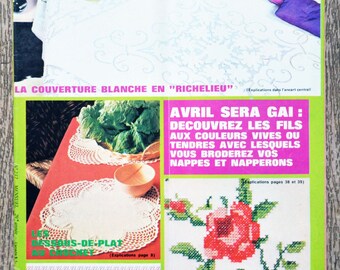 Magazine Toute la broderie, tous les ouvrages 237, magazine crochet, magazine broderie, napperon au crochet, nappe brodée, déco vintage